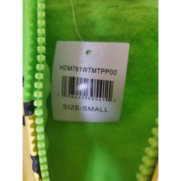 Teenage Mutant Ninja Turtles Rafael Zip Up Hoodie Green Men's Size Small NEW - Picture 10 of 15